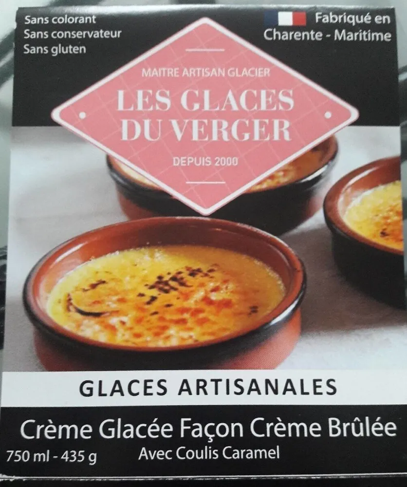 Crème glacée façon crème brûlée