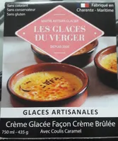 Crème glacée façon crème brûlée