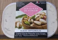 Crème glacée pistache avec éclats