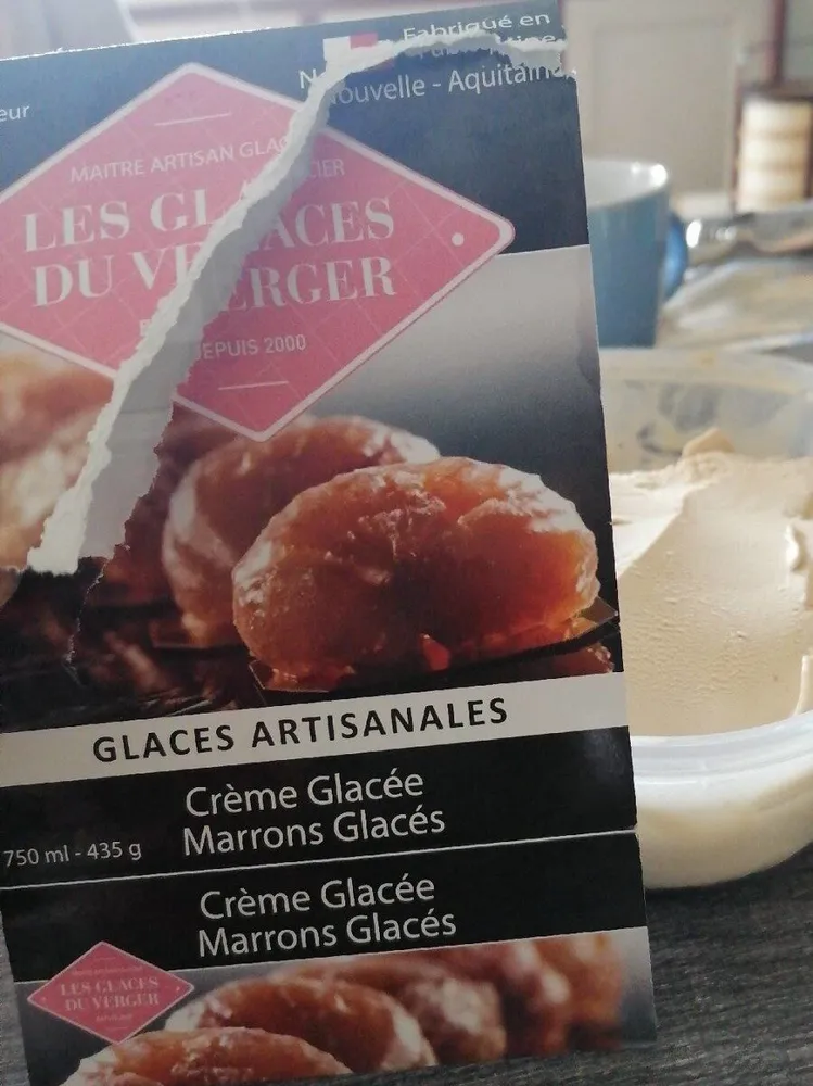 Glaces Marrons glacées