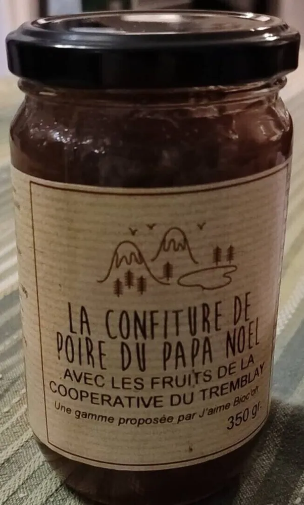 La confiture de poire du papa noël