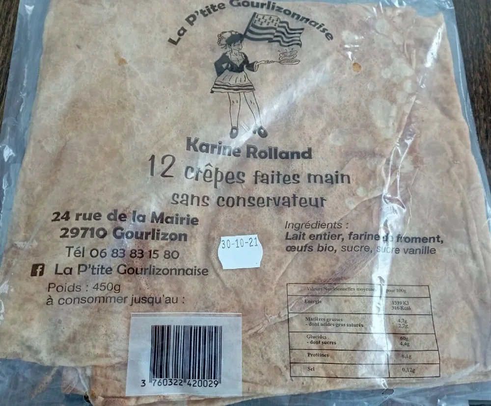 Crêpes faites mains