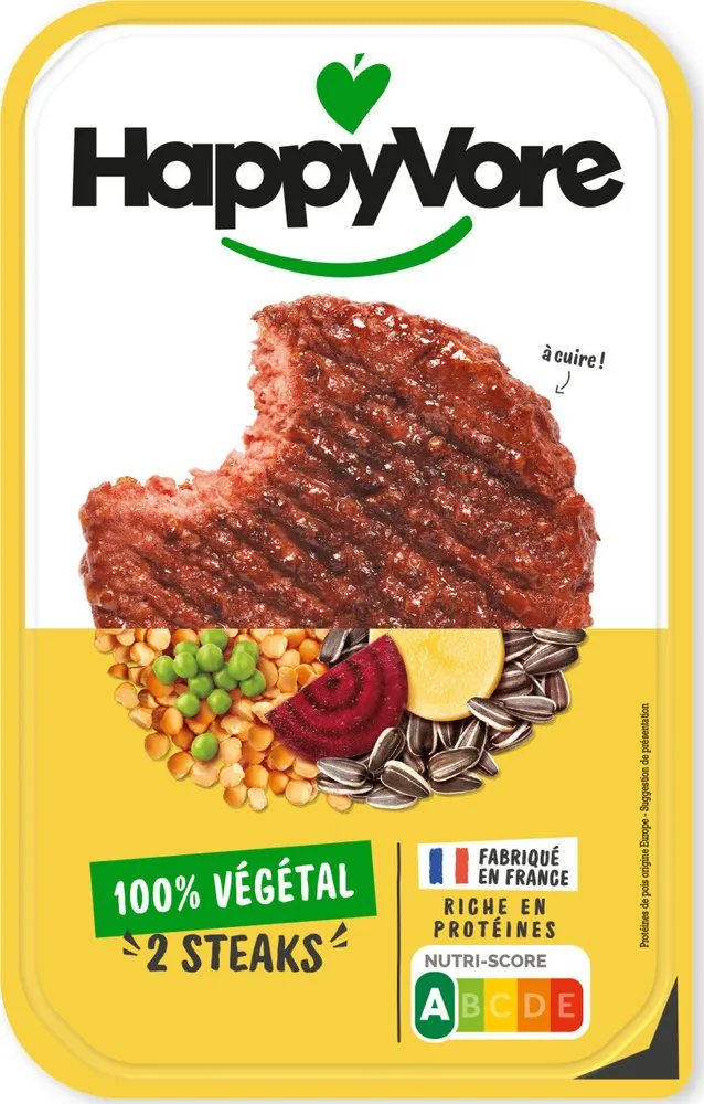2 Steaks végétaux et gourmands
