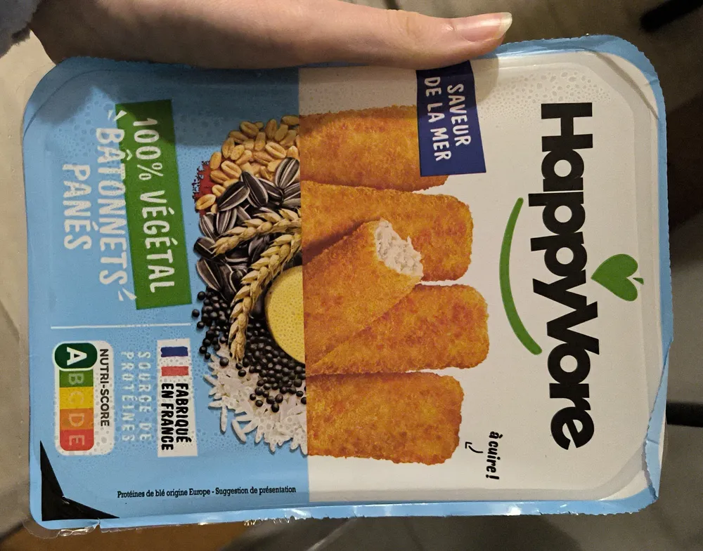 Happyvore bâtonnets panés