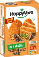 4 Suprêmes panés 100% végétal