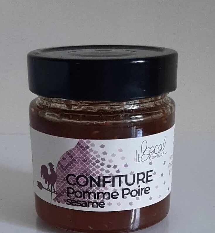 Confiture pomme poire sésame