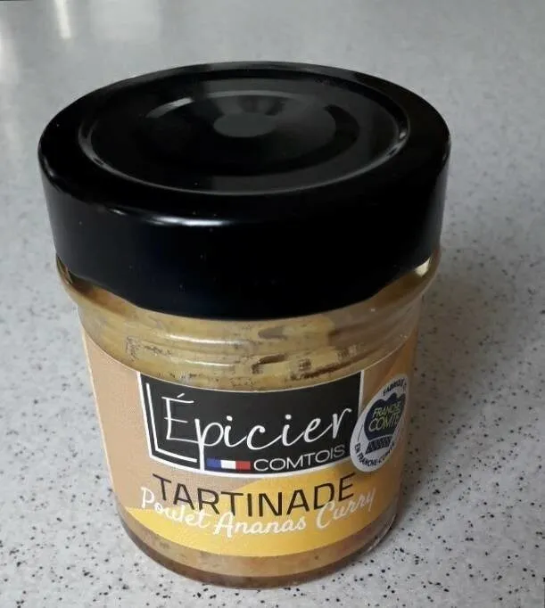 Tartinade poulet ananas curry