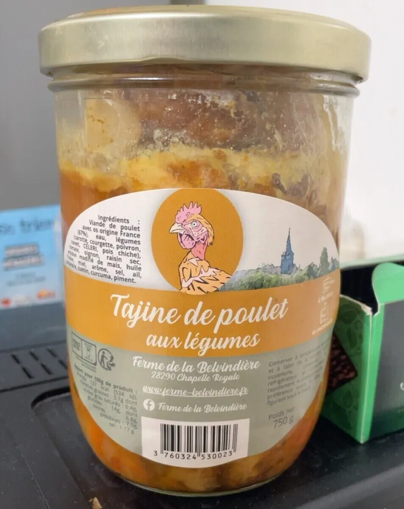 Tajine de poulet aux légumes