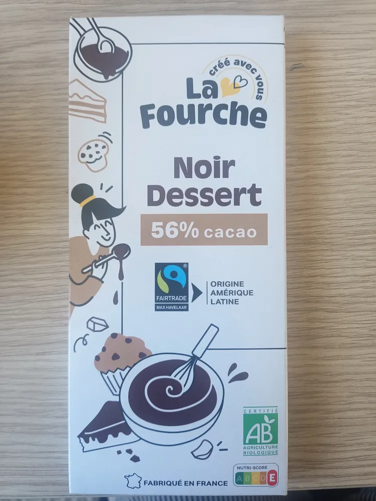 Chocolat Noir Dessert Pâtissier 56%