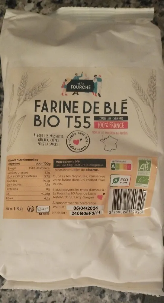 Farine de Blé bio T55