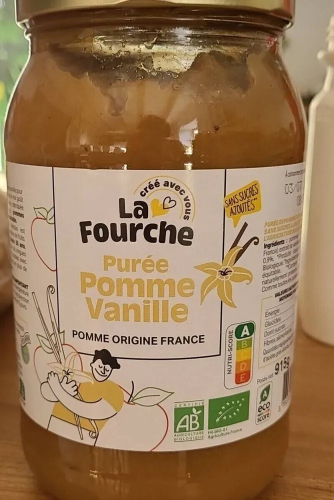 Purée pomme vanille
