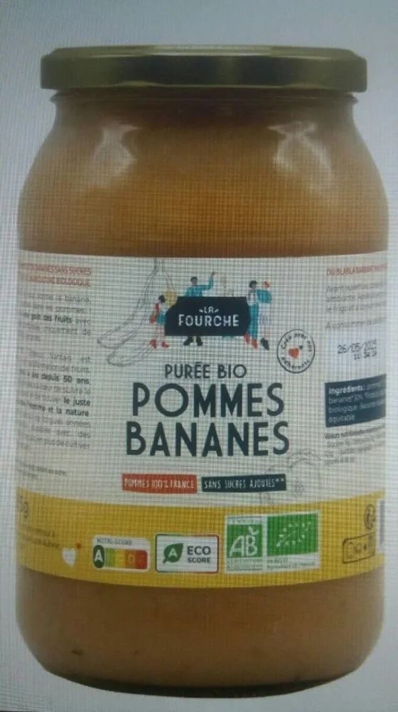 Purée Pommes Bananes Bio