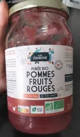 Purée bio pomme fruits rouges