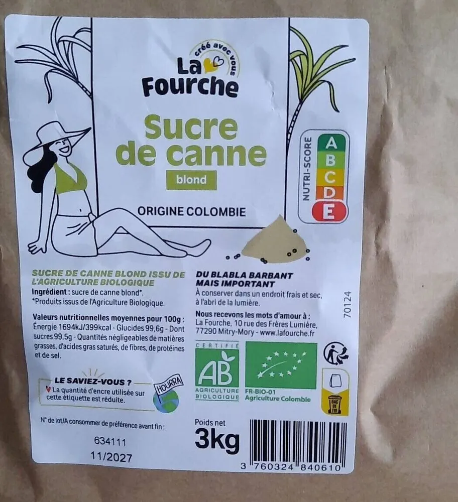 Sucre De Canne Blond