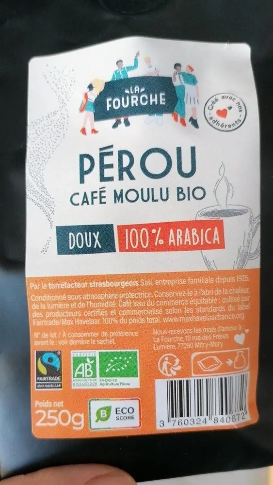 Café Moulu Doux Arabica Bio Equitable