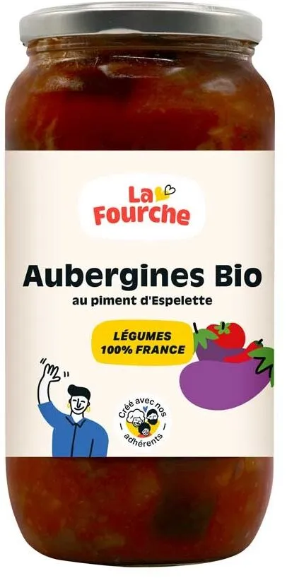 Aubergines Bio au Piment d'Espelette