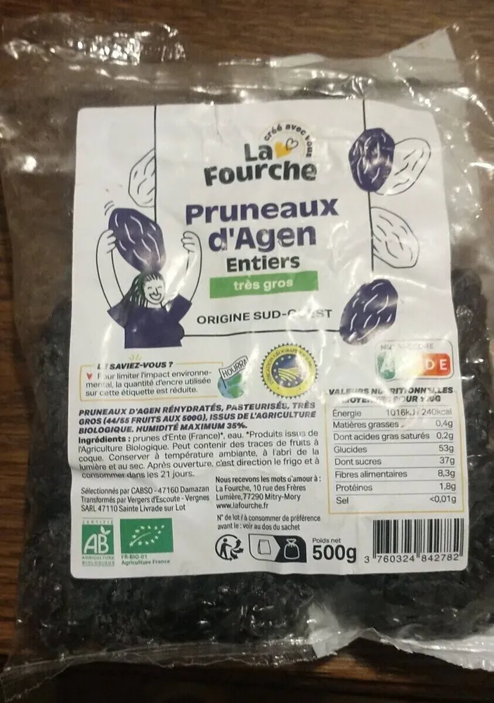 Pruneaux d'Agen entiers très gros