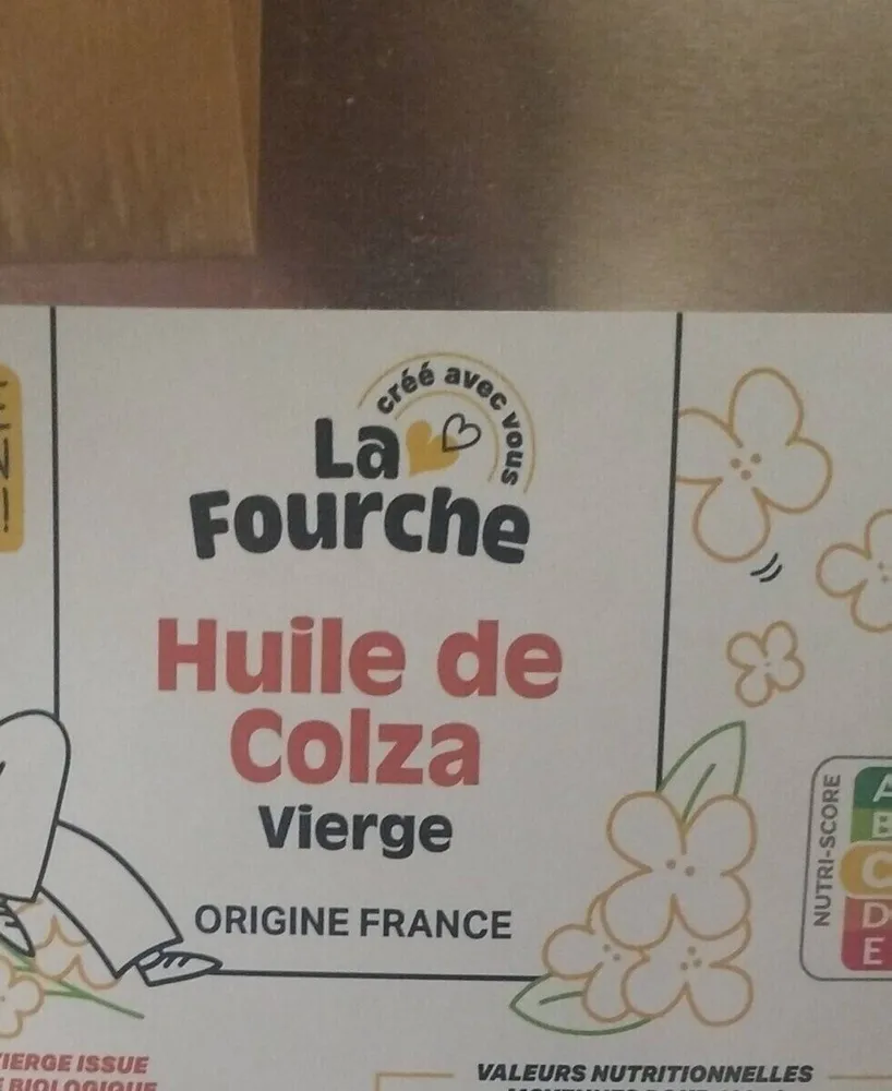 Huile de colza vierge