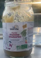 Purée pomme rhubarbe