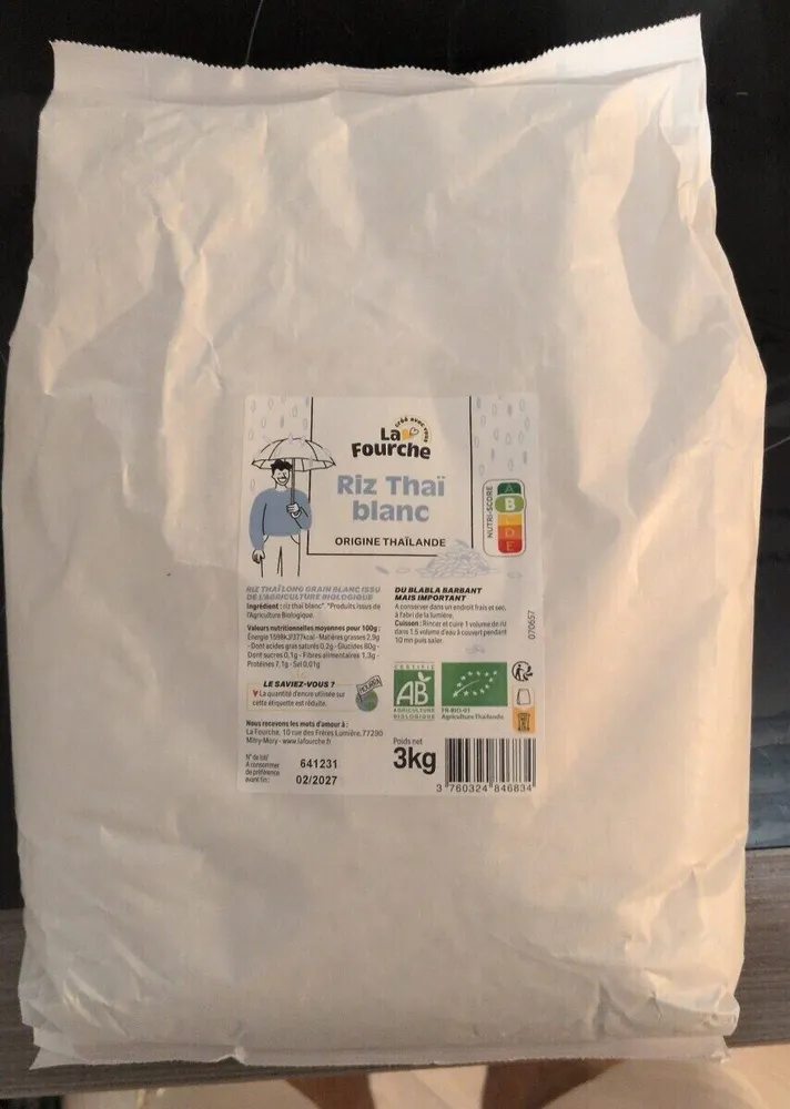 Riz thaï blanc