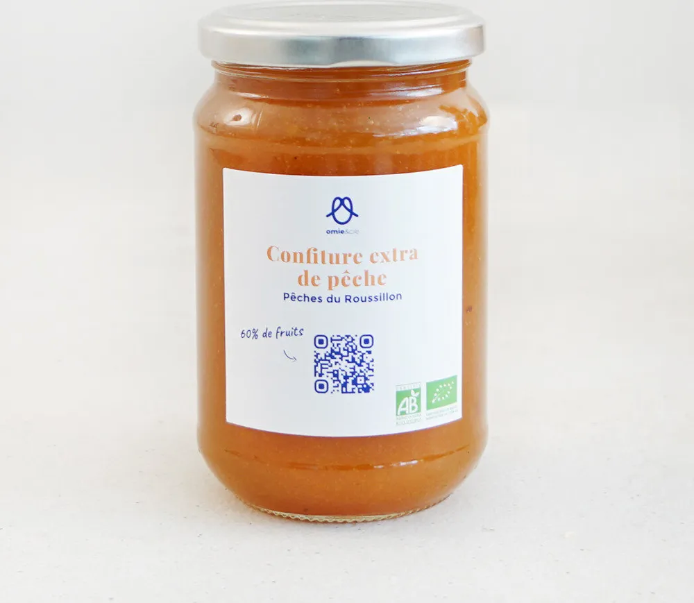 Confiture extra de pêche