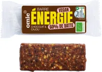 Barre énergie fruits secs chocolat