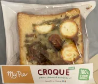 Croque végé pesto chevre et tomate