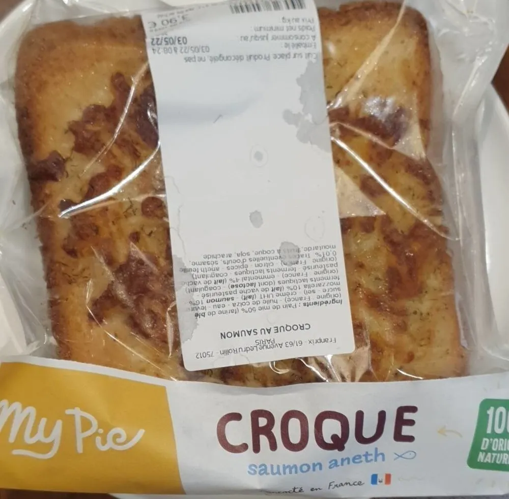 Croque saumon aneth