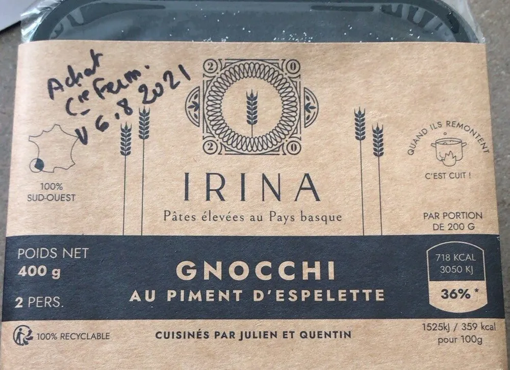 Gnocchi aux piments d’Espelette