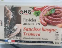 Ravioles artisanales à la txistorra