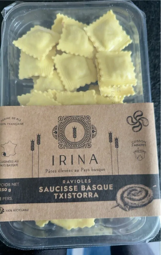 ravioles xistorra