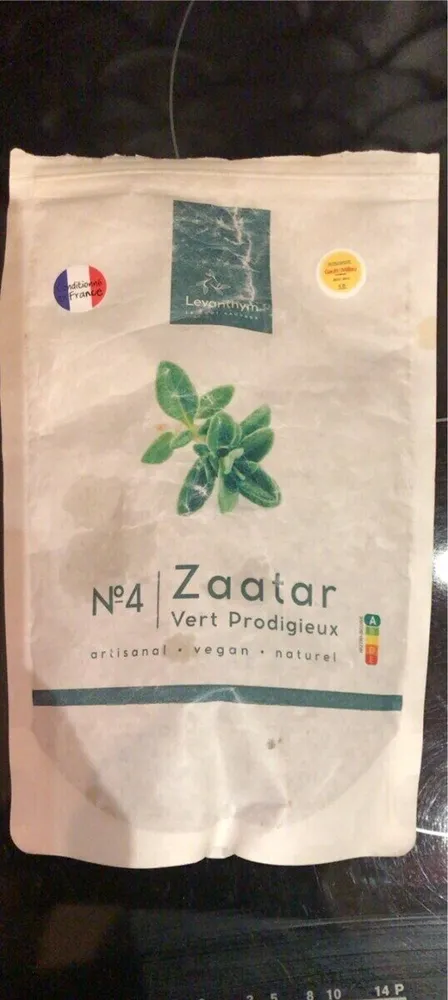 No 4 Zaatar Vert Prodigieux