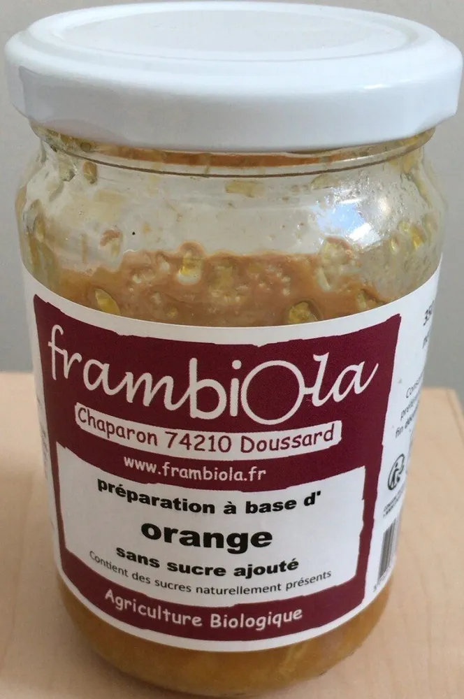 Préparation à base d’orange