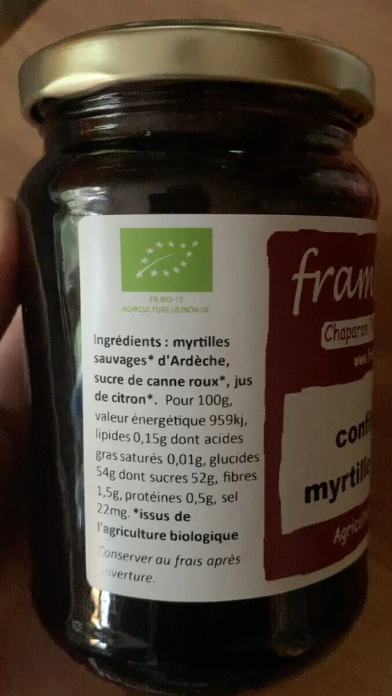 Confiture De Myrtille Sauvage