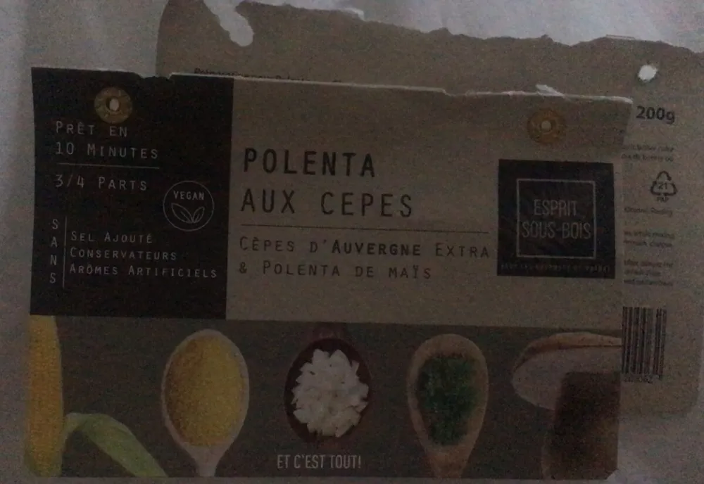 Polenta aux cepes