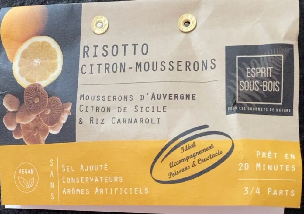 Risotto citron-mousserons