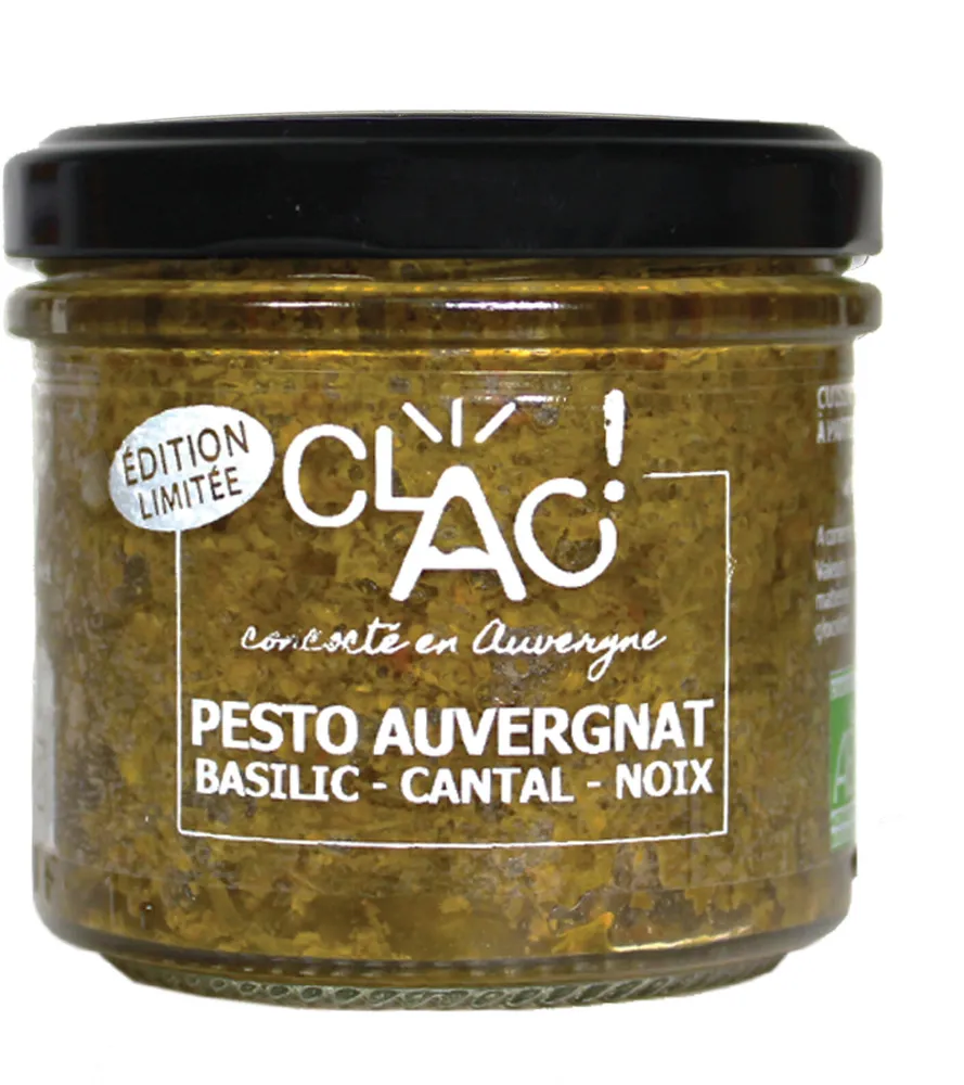 Pesto Auvergnat basilic cantal noix