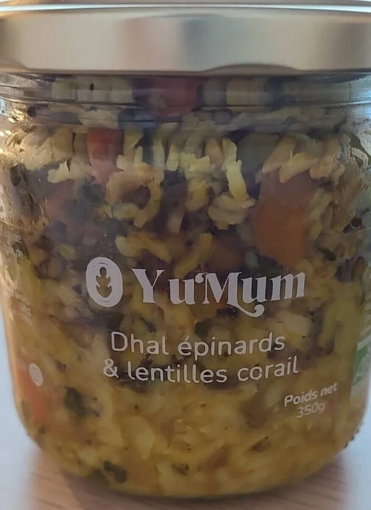 Dhal épinards et lentilles corail