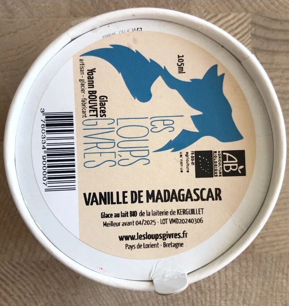 Glace vanille de Madagascar