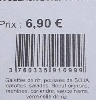Maki Chef ROULEAUX Bœuf OIGNONS