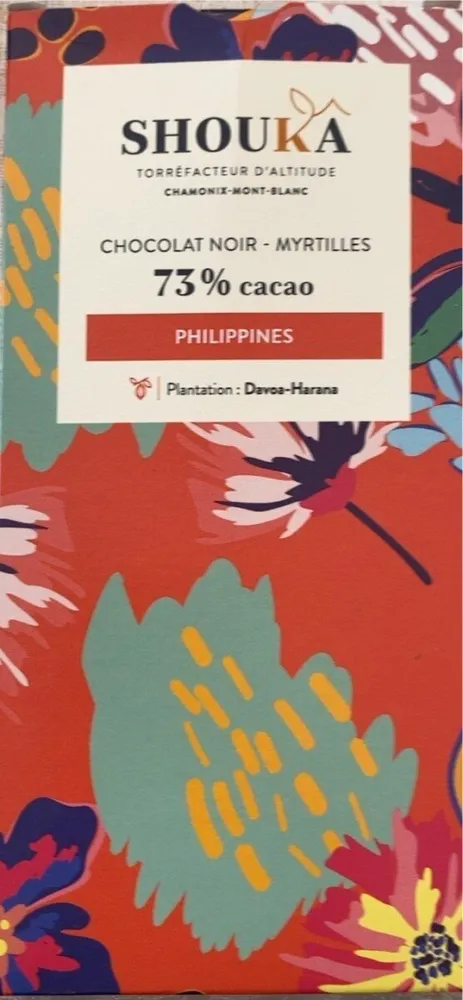 Chocolat noir myrtilles 73% Philippines