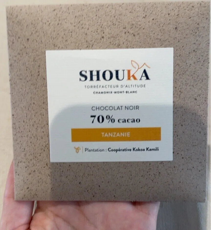 chocolat noir 70% Tanzanie