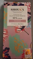 Chocolat lait, éclats de cacao torréfiés