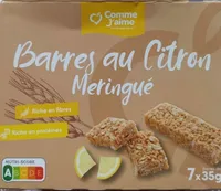 Barres au citron meringué