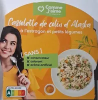 Cassolette de colin d'Alaska à l'estragon et petits legumes