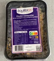 Poulet basquaise et son boulgour aux courgettes grillées