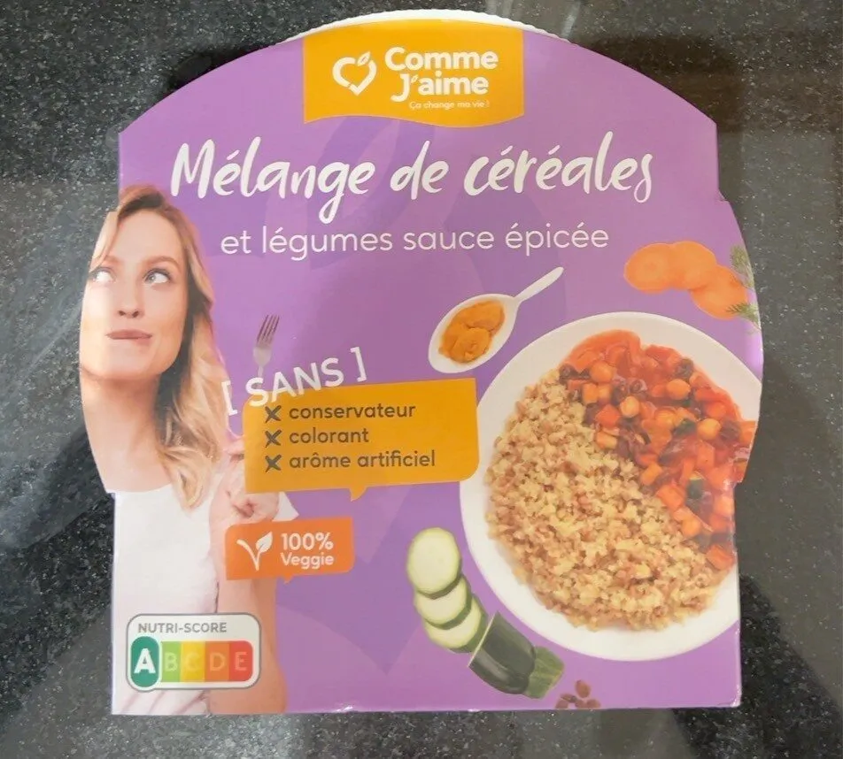 Melange de cereales et legumes