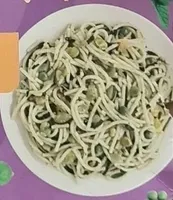 Spaghetti aux légumes verts