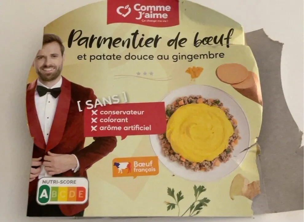 Parmentier de boeuf et patate douce au gingembre