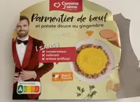 Parmentier de boeuf et patate douce au gingembre
